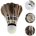thumbnail image 3 of Duck Feather Badminton,Bexikou 12 Pcs Shuttlecocks Set with High Stability and Durability,High Speed Badminton Balls for Outdoor Sports Entertainment Training(Black), 3 of 6