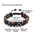 thumbnail image 2 of Pulsera difusora de roca de Lava de piedra Natural de 8mm para hombres y mujeres, brazalete elástico con cuentas de ágata de Yoga, 2 of 5