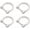 Silver, variant on CRAFTME STUDIO Silver 1/2" D-Rings with Screw Shackle (4pcs) – Strap Hardware for Purse, Bag & DIY Leather Craft