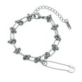 thumbnail image 4 of Pulsera con pasador para mujer, joyería única, portátil, clásica, ajustable, regalos para el día de la madre, para boda, fiesta de disfraces, Acción, 4 of 8