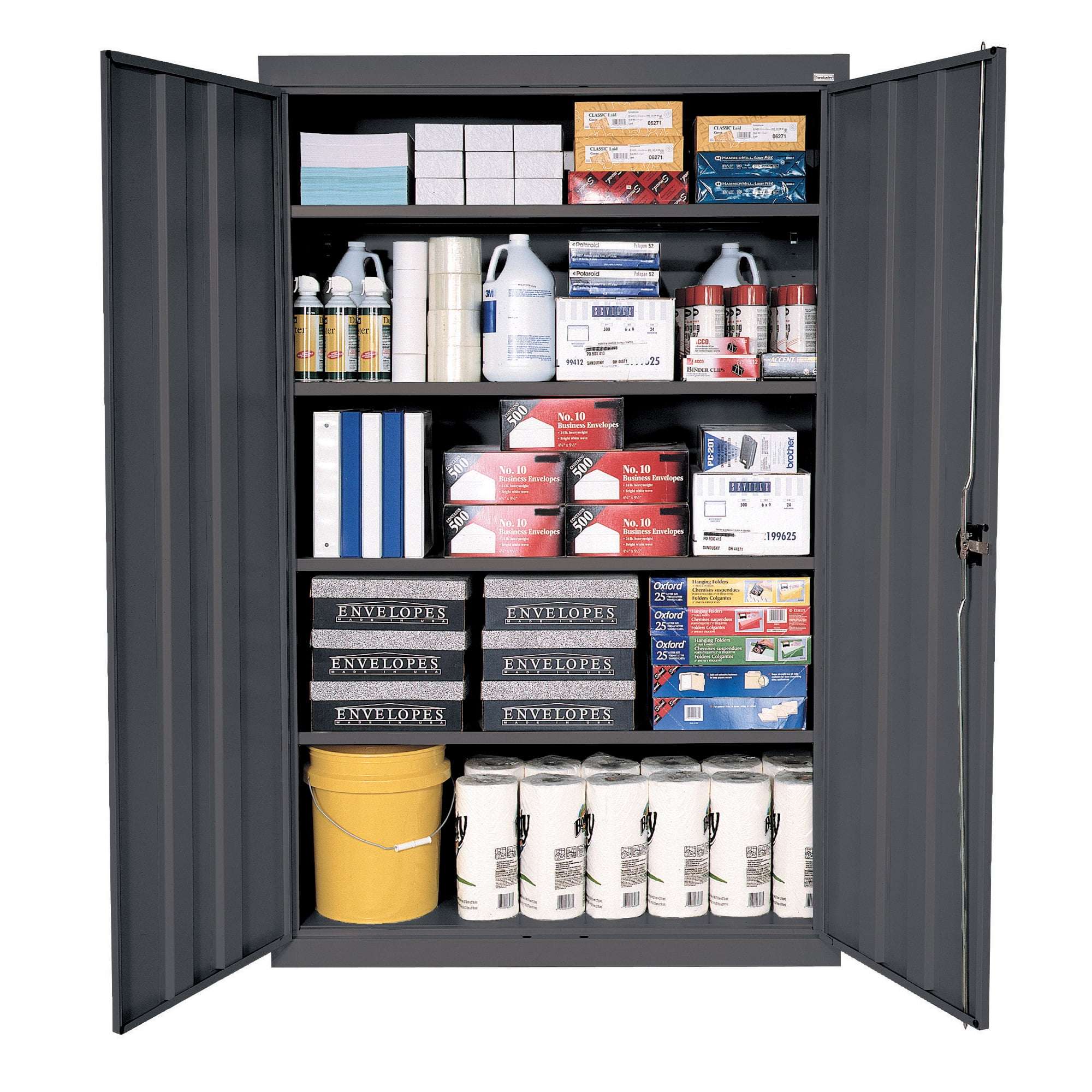DISCONTINUED Metal Storage System, 48 ClearView Cabinet with Louvered  Panels, Grey, 48Wx24Dx72H, Bins Not Included, LB-CAB48-CLR - Cleanroom  World