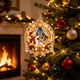 thumbnail image 7 of Cheapark 2D Flat Acrylic Christmas Snowman Hanging Ornament Lightweight Tree Pendant for Xmas Tree Holiday Home Party Decor Gift, 7 of 7