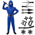thumbnail image 1 of Disfraz de Spooktacular Creations para Halloween, Ninja Blue, para niños, 1 of 9
