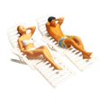 thumbnail image 4 of Juego de pareja de escala 1:87 Zulema sillas de playa en miniatura Blanco, 4 of 8