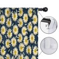 thumbnail image 4 of Blackout Kids Curtains,Darkblue Daisy Flower Yellow Centers Pattern Childrens Insulated Curtains Set Of 2,Bedroom Essentials,Toddler Room Decor 42"x54", 4 of 5