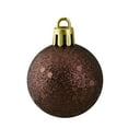 thumbnail image 7 of Northlight 96ct Shatterproof 4-Finish Christmas Ball Ornament Set 1.5" - Brown, 7 of 7