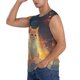 thumbnail image 3 of Fotbe Starry Sky Constellation Cat Men's Camiseta sin Mangas Estampada para Hombres, Playera Casual para Gimnasio, Entrenamiento, Playa-Medium, 3 of 7