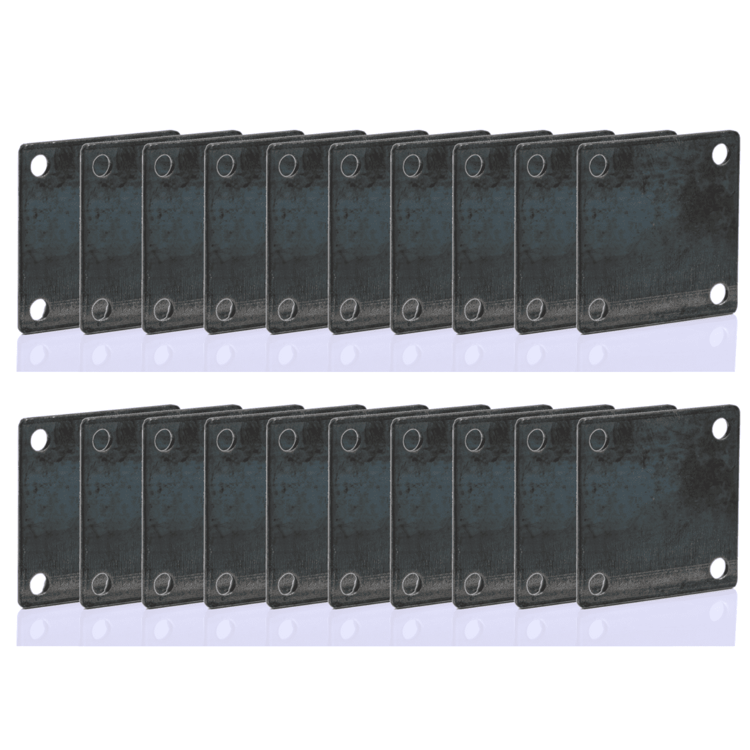 1/4" Steel Plate 6x6" - 4-Pack Welding Base With Holes For DIY & Tile Projects