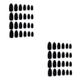 thumbnail image 4 of Soidarity 24 Pieces False Nails Press-on Stick-on Full Tips Nail DIY Fingernails Wearable Tips Manicure Supplies Art Sticker Cover Tools Negro 2piezas Soidarity CBP469618, 4 of 5