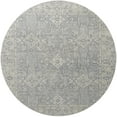 thumbnail image 1 of Ahgly Tapis d'Intérieur Rond Moderne Mi-Siècle Gris Argent Pâle Oriental, 8 Pieds Rond, 1 of 6