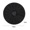 thumbnail image 2 of Bgsha 2PCS 150*30mm Activated Carbon Filter Kitchen Range Hood Accessories Filters, 2 of 6