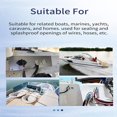 thumbnail image 4 of LOVEVER -Stainless Steel Clam Shell Vent  Wire Cable Cover  Outlet Cap  Clamshell -One Piece Structure and Streamlined Design for Boats  RVs and Outdoor Application -Pack of 2 PCS, 4 of 5