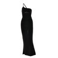 thumbnail image 1 of VISgogo Vestido de mujer sin mangas de color sólido, un hombro Correa de espagueti Sin espalda Ruched Skinny Fit Long Club Party One-Piece VISgogo moda, 1 of 9