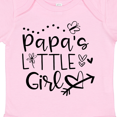 thumbnail image 4 of Inktastic Papa's Little Girl with Hearts Flower and Butterfly Girls Baby Bodysuit, 4 of 5