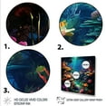thumbnail image 3 of Designart "Underwater Reverie in Blue" Animals Wall Art - Coastal Blue Coastal Coral Under Water Bedroom Canvas Wall Art, 3 of 6