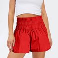 thumbnail image 5 of Tumotour Yoga Shorts For Women Half Shorts Solid Color Casual Pants Elastic High Waist Thin Hot ts Running Workout Gym Shorts, 5 of 9