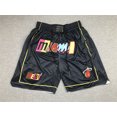 thumbnail image 1 of Miami Heat Retro Embroidered Zipper Pocket Shorts Basketball Pants Embroidered Shorts, 1 of 2