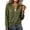 #Army Green 1, variant on Women Bomber Jacket Solid Stand Collar Zip Up Textured Long Sleeve Pockets Casual Outerwear
