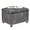 Grey-black, variant on 24'' Ottoman with Storage, Upholstered Storage Ottoman Stool, Velvet Tufted Cube Footstools Small, Hinged Foot Rest Stool for Living Room, Bedroom, Dark Grey