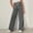 Gray#3, variant on pstuiky Summer Solid Color Elastic Waist Wide Leg Long Pants Casual Trousers Home Wear Outerwear Sweatpants with Pockets