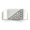 thumbnail image 4 of 925 Sterling Silver Men's Cubic Zirconia Ring Size 10, 4 of 7