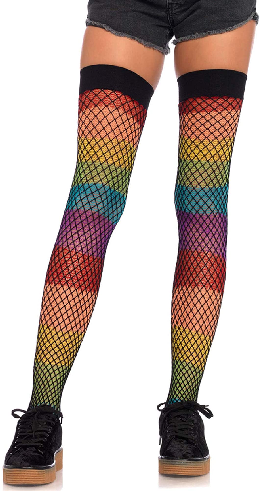 Leg Avenue Rainbow Thigh Highs With 