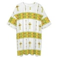 thumbnail image 3 of Ethiopian Habesha Tibeb Telet Sleepshirts For Sleeping Travels Loose Sleepdress Pajama Dress Soft Nightdress Sleepwear, 3 of 7