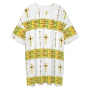 Ethiopian Habesha Tibeb Telet Sleepshirts For Sleeping Travels Loose Sleepdress Pajama Dress Soft Nightdress Sleepwear