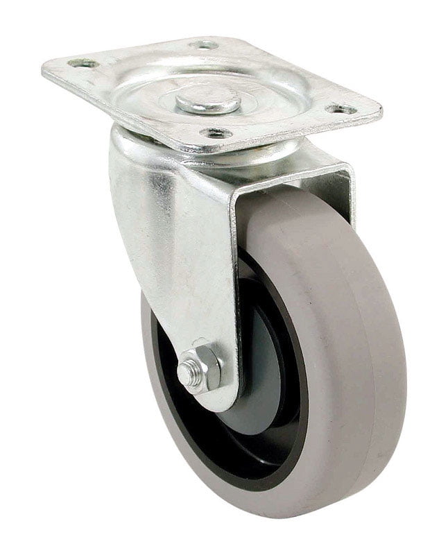 Shepherd  5 in. Dia. Swivel Thermoplastic  Caster  300 lb. 1 pk