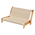 thumbnail image 2 of Bunblic 2 in 1 Cat Sisal Scratcher Lounge Couch Furniture Protector Comfortable for Grinding Claw Reusable Breathable Multifunctional Size S, 2 of 8