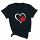 thumbnail image 2 of Camisetas de Manga Corta para Mujeres Canadá Día Hoja de Arce Impresión Básica de Verano Tee, Cuello Redondo Camiseta Casual, 2 of 3
