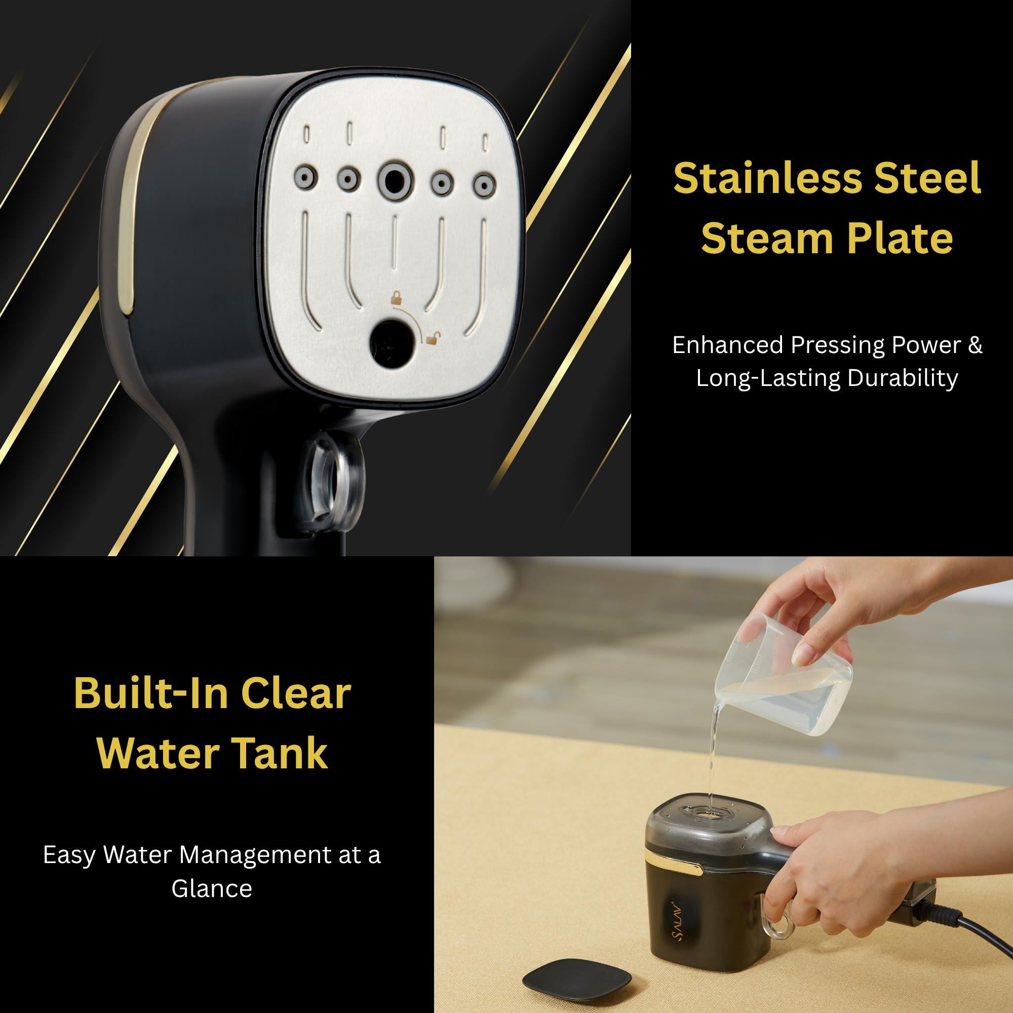 Salav Quicksteam Travel Steamer, 1000 Watts