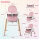 thumbnail image 4 of Bebbly Silla Alta para Bebé con Patas de Madera Antiderrapante Asiento Ergonómico con Charola y Arnés de Seguridad Ideal para Comer o Jugar Niños y Niñas desde 6 Meses Moderna y Fácil de Limpiar, 4 of 8