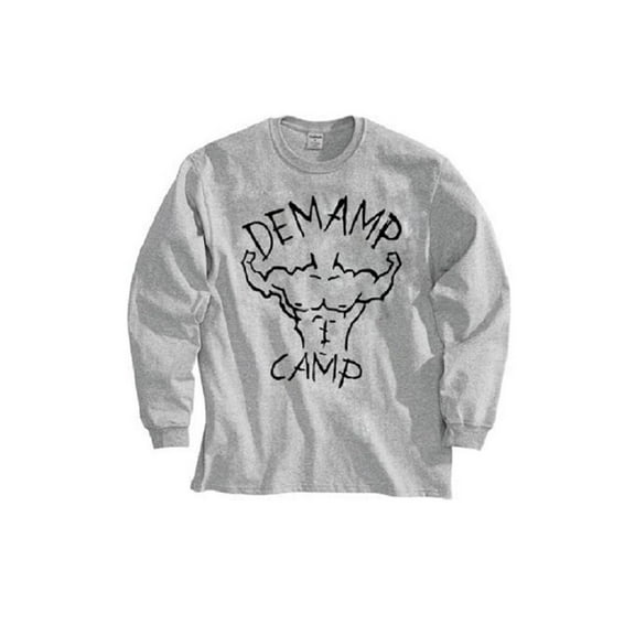 Workaholics DeMamp Camp Muscle Long Sleeve Adult Heather Gray T-Shirt