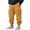 A-Yellow38, variant on JAJAHO Cargo Pants Mens Joggers Utility Multiple Pockets Drawstring Waist Comfortable Daily Wear Trousers Climbing Fishing Ankle-Tied Classic Trousers