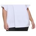 thumbnail image 3 of DKNY Women's Pride Logo T-Shirt White Size 3X, 3 of 3