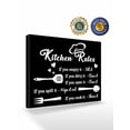 thumbnail image 2 of Kitchen Supplies Wall Art for Living Room,Canvas Picture Wall Decor for Bathroom Bedroom,Black White Chef Hat Love Heart Painting Artwork for Office Kitchen Hallway Dining Room Home Decor 20"x24", 2 of 8
