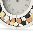thumbnail image 2 of Michael Amini Montreal Round Mosaic Wall Clock, 2 of 4