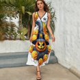 thumbnail image 5 of Halloween Ghosts Horror Pumpkin Pattern Design Sleeveless Dress Summer Clothes for Women Women's Clothing 2025, 5 of 7