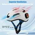 thumbnail image 6 of Smart Bike Helmet with LED Light for Adults & Teens – Bicycle Helmet with Turn Signals, Customizable Patterns, APP & Remote Control for Cycling, Mountain & Road Bikes, Electric Scooters, Skateboards, 6 of 8
