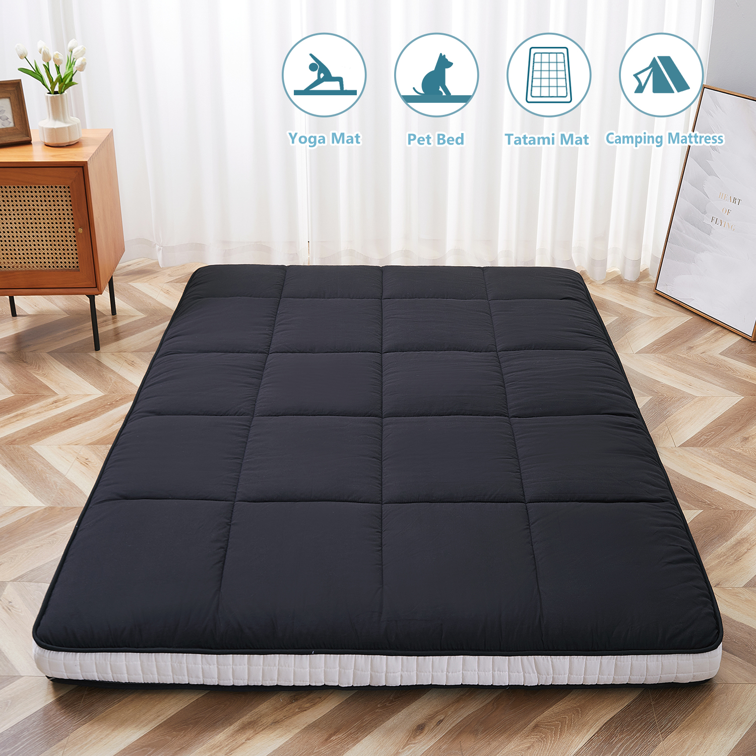 Naizea 80l X 60w X 4th Japanese Futon Mattress Thick Floor Mattress