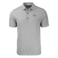 thumbnail image 2 of Men's Cutter & Buck  Heather Gray Texas Southern Tigers Forge Eco Heathered Stripe Stretch Recycled Polo, 2 of 3