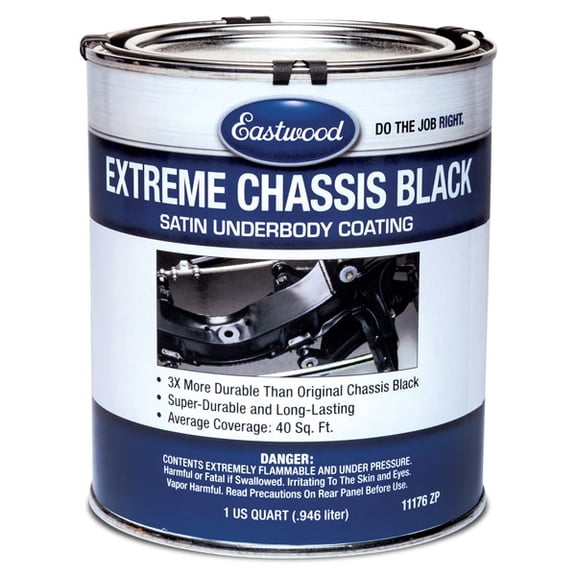 Eastwood Extreme Chassis Black Satin Car and Truck Frame Paint Quart