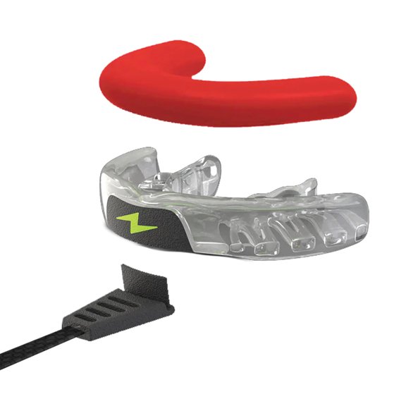 Zone Mouthguard Impact EVA and PVS Athletic Mouthguard, No Flavor (Youth, Intense Red Putty), ZAYRN001A