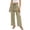 Khaki, variant on Womens Pants Casual Summer Tapered Cigarette - Cargo Pocket Outdoor White XXL
