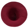 thumbnail image 4 of Zando 2 Pack Halloween Witches Hats for Women Modern Wool Witch Hat for Masquerade Costume Party Black Red, 4 of 5