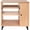 Maple, variant on Gator GFW-ELITESIDECAR Elite Furniture Series Rolling Rack Sidecar Cabinet with Configurable Rack Space & Shelving Gray