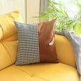 thumbnail image 1 of Boho-Chic Decorative Vegan Faux Leather Pillow Covers, 1 of 12