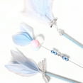 thumbnail image 2 of <p>Cat Teaser Wand, 3Pcs Fun Playing Long PVC Feather Cat Teasing Wand Toy With Bell For Kitten</p>, 2 of 7