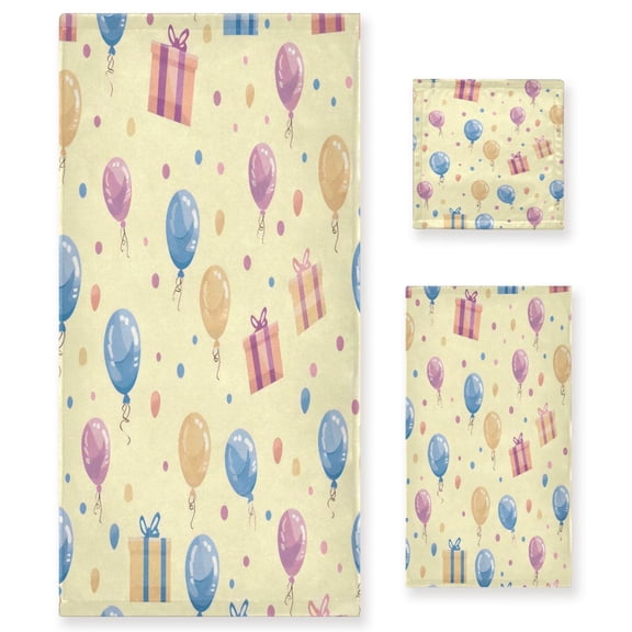 Three-Piece Towel Set Face Towel Towel Set Hand Towel Bath Towel Cotton Bath Towels Bath Towel Sets Hand Bath Towels Balloon Gift
